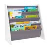 JWTR-3029-WG_1 Детска Етажерка за Книги и Играчки - WHITE/GREY