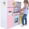 Детска Кухня, Дървена Играчка за Ролеви Игри с Цветен Дизайн