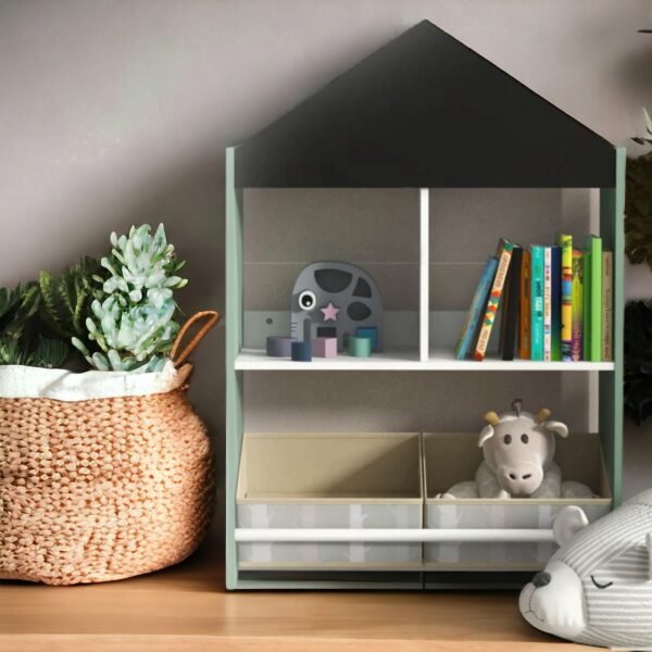 TF6806-12 Етажерказа Играчки и Книжки с Мече