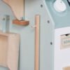 Детска Дървена Пералня 3 в 1 с Мивка с Течаща Вода и Сушилня