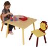 detska-darvena-masa-s-2-stolcheta-komplekt-za-uchene-igra-risuvan-hranene-animals-TF3868-2-8 Детска Дървена Маса с 2 Столчета - ANIMALS