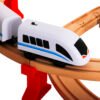 Детско Дървено Влакче, 88 Части, Локомотив с Батерия