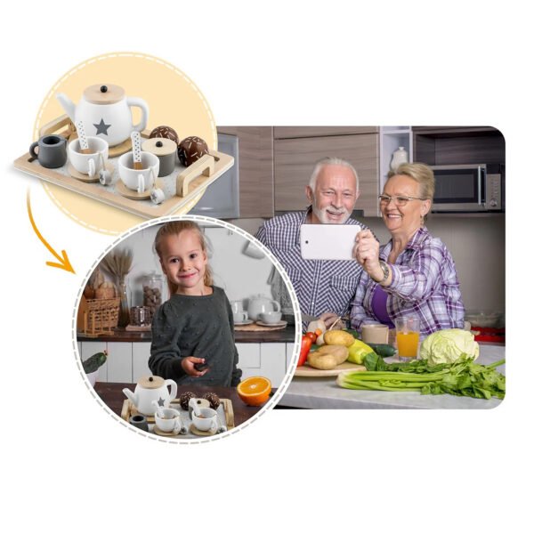 igrachka-darven-komplekt-za-kafe-i-chay-s-aksesoari-byal-siv-W10B318B-19 Детски Дървен Комплект за Чай и Кафе с Аксесоари - бяло/сиво