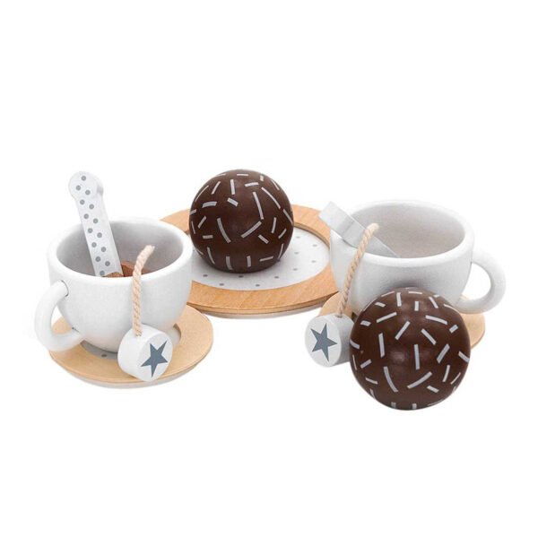 igrachka-darven-komplekt-za-kafe-i-chay-s-aksesoari-byal-siv-W10B318B-3 Детски Дървен Комплект за Чай и Кафе с Аксесоари - бяло/сиво