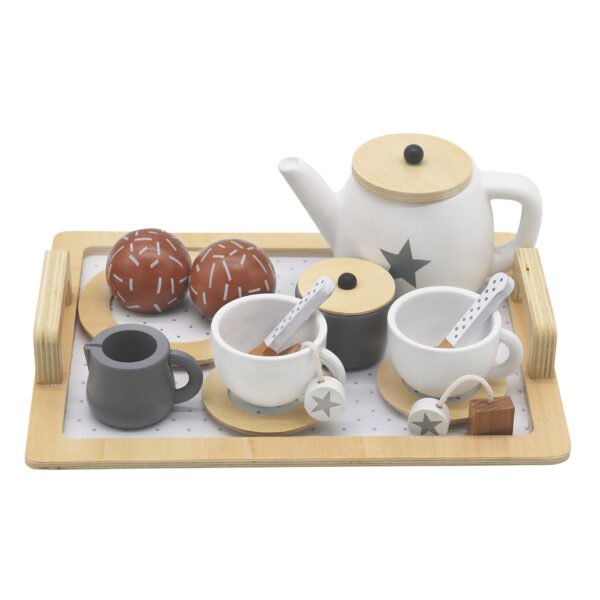 igrachka-darven-komplekt-za-kafe-i-chay-s-aksesoari-byal-siv-W10B318B Детски Дървен Комплект за Чай и Кафе с Аксесоари - бяло/сиво