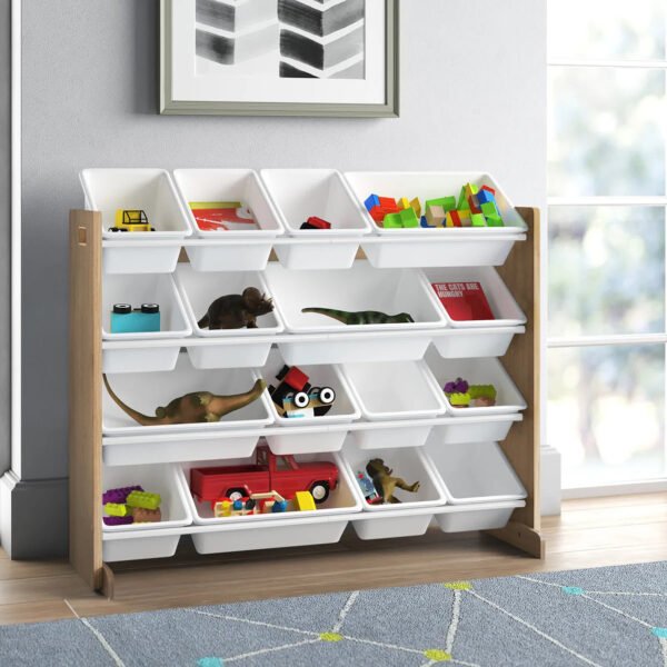 organayzer-za-detski-igrachki-ginger-home-darvo-i-byalo-jwtr-3278-12 Органайзер за Детски Играчки