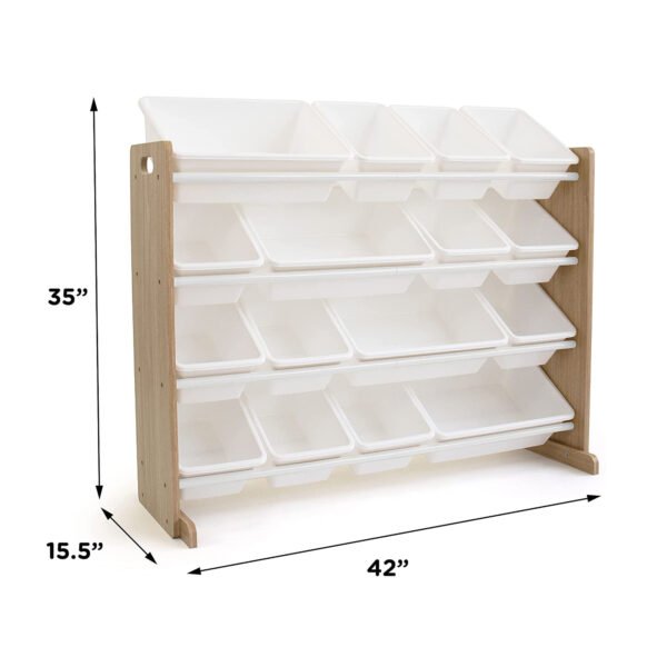 organayzer-za-detski-igrachki-ginger-home-darvo-i-byalo-jwtr-3278-16 Органайзер за Детски Играчки