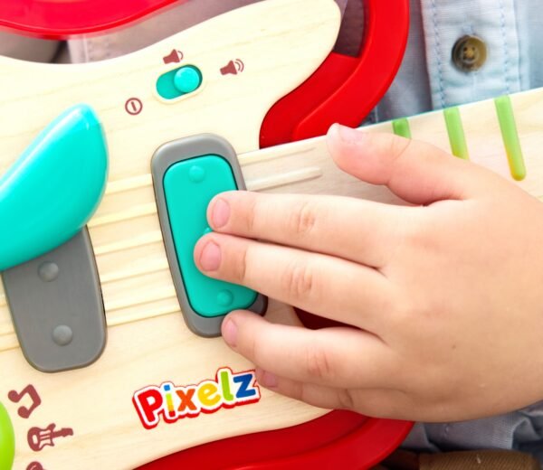 Интерактивна играчка, Hape, Pixelz, Цветна рок китара