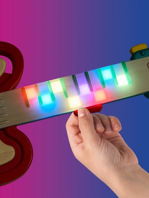 Интерактивна играчка, Hape, Pixelz, Цветна рок китара